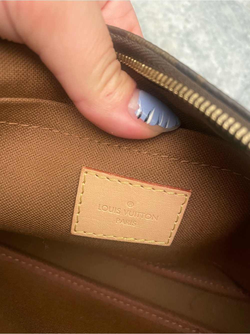 Louis Vuitton Monogram Canvas Multi-Pochette with Green Strap - Picture 6 of 8